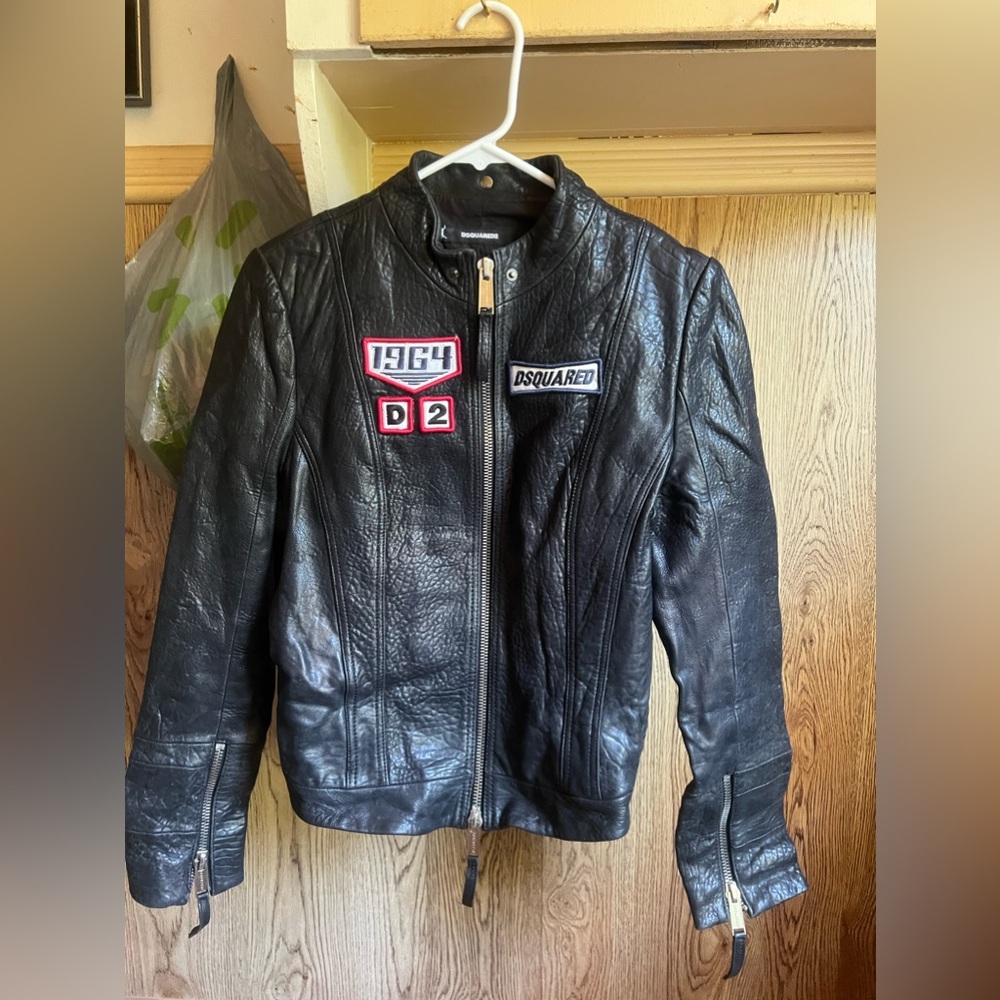 Dsquared2 leather jacket